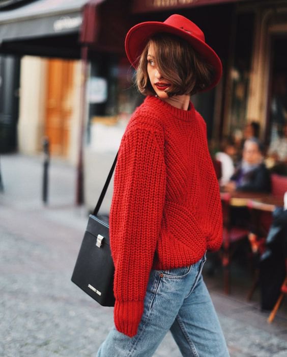 How To Wear Red Jumper