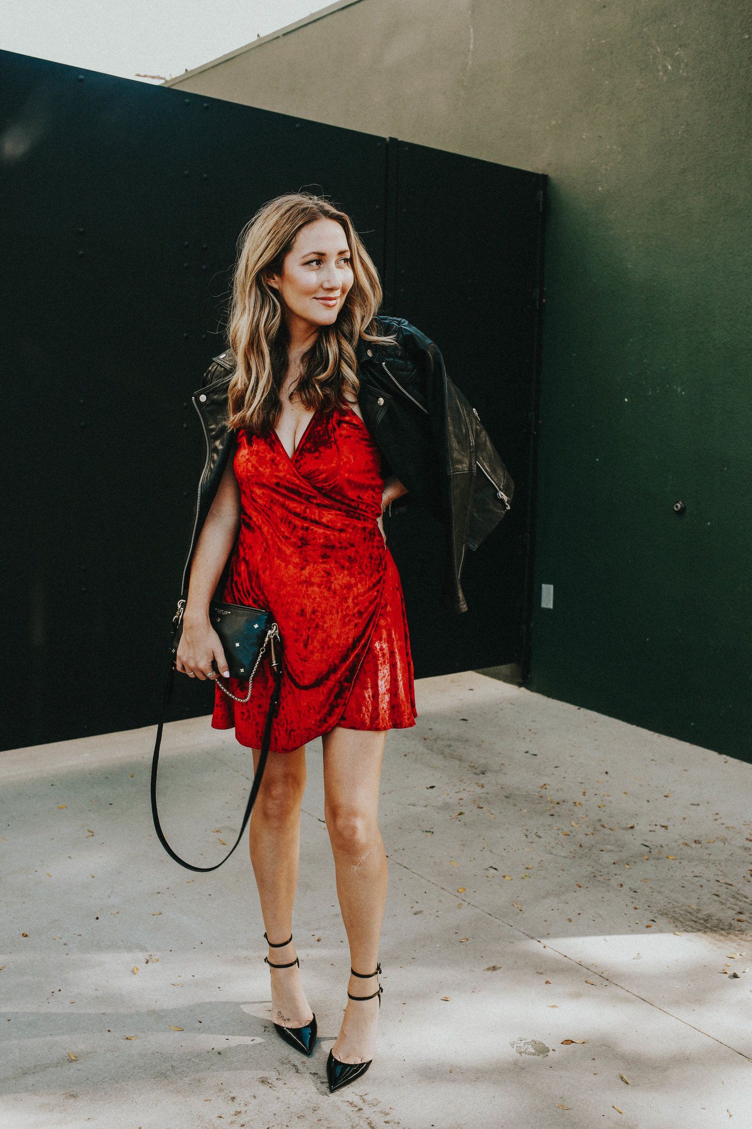 How To Wear Red Wrap Dress