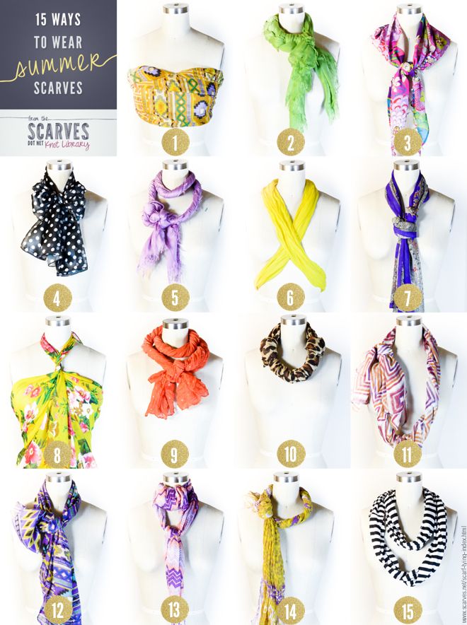 How To Wear Summer Scarf
