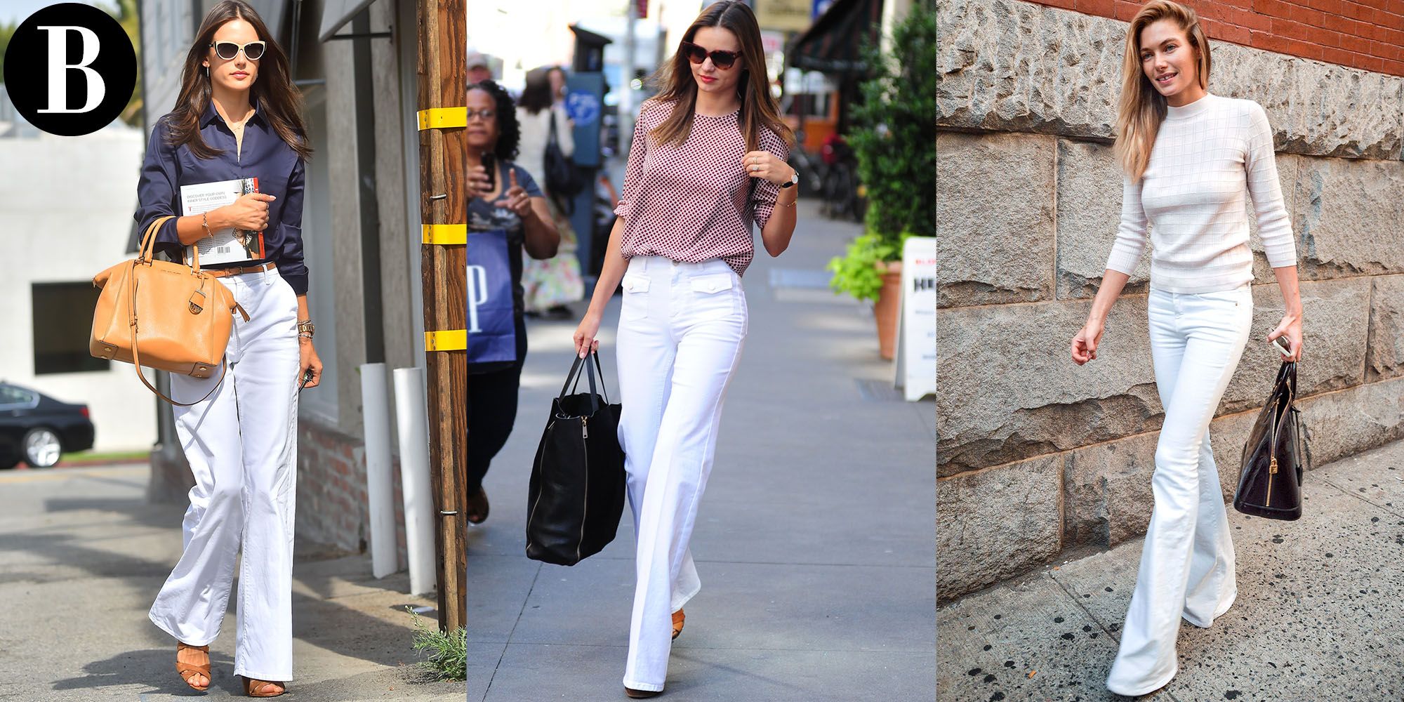 How To Wear White Bell Bottom Jeans