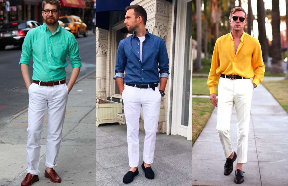 How To Wear White Dress Pants