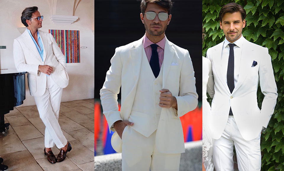 How To Wear White Dress Suit