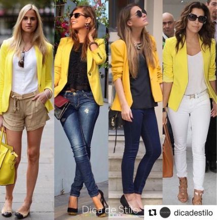How To Wear Yellow Blazer