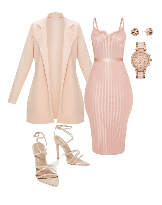 Pink And Gold Dress Outfit Ideas