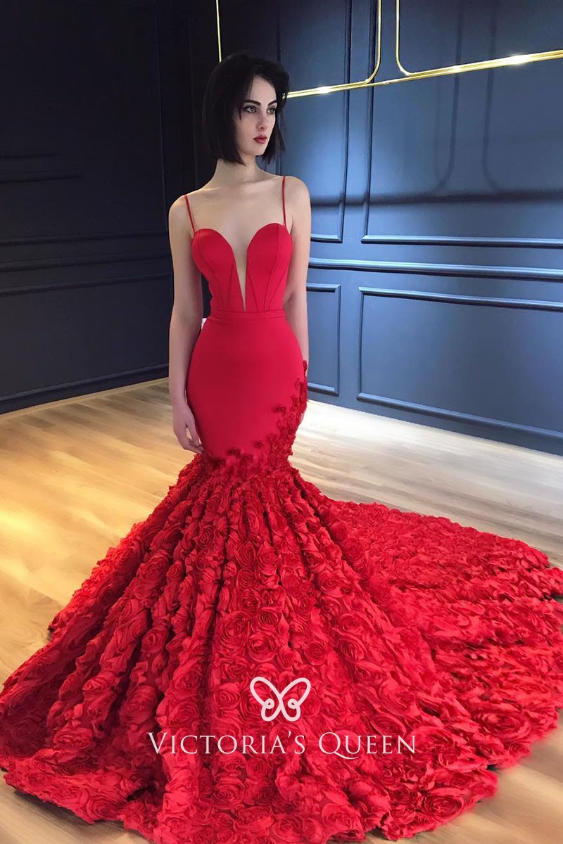 Red Mermaid Dress