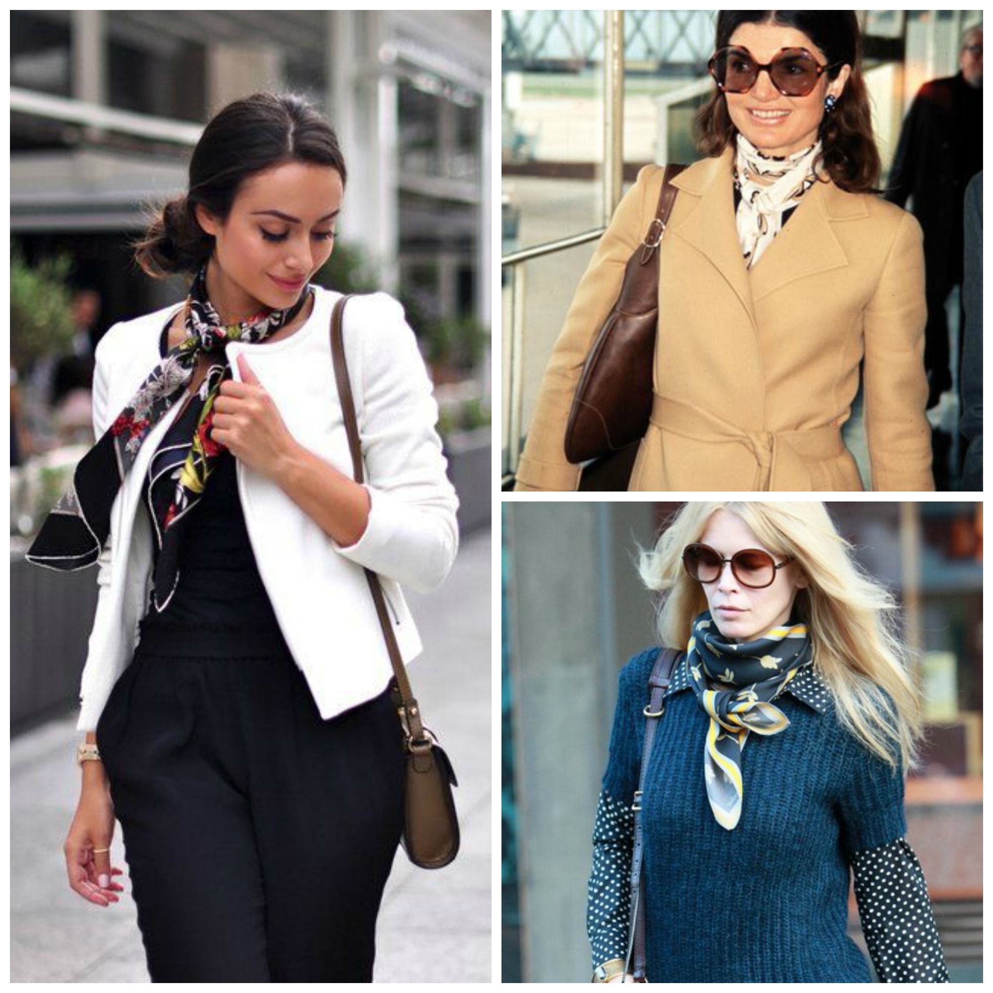 Satin Scarf Outfit Ideas