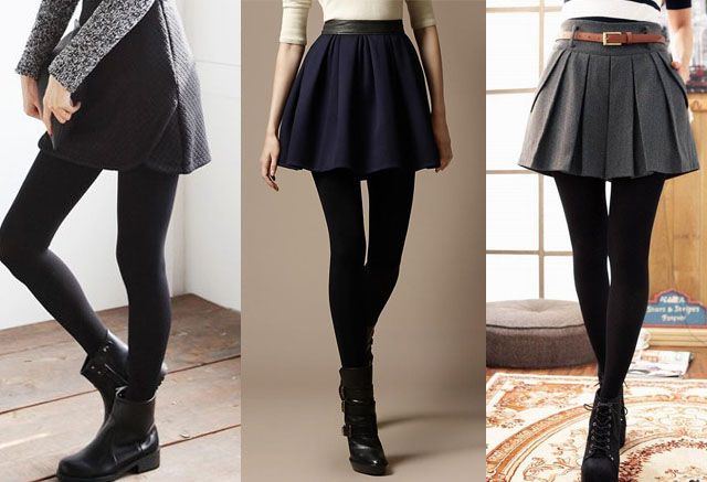 Skirted Leggings Outfit Ideas