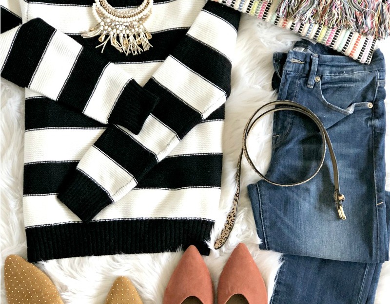 Striped Sweater Outfit Ideas