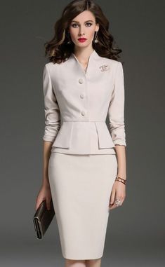 White Skirt Suit Outfit Ideas