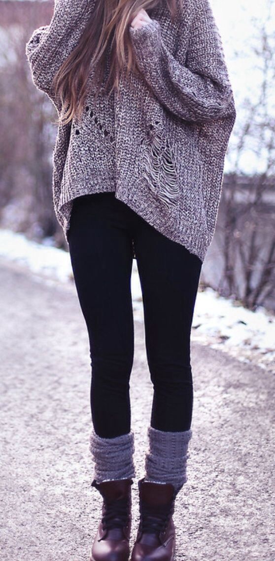 Winter Leggings Outfit Ideas